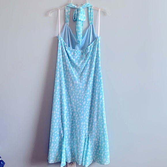 Polka Dot Halter Top Dress - Picture 2 of 2